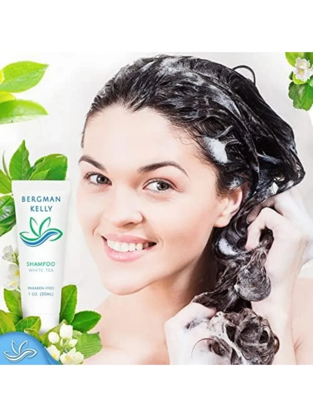 Travel Shampoo & Conditioner Set - 1 fl oz, 100 Pieces, White Tea - Refreshing